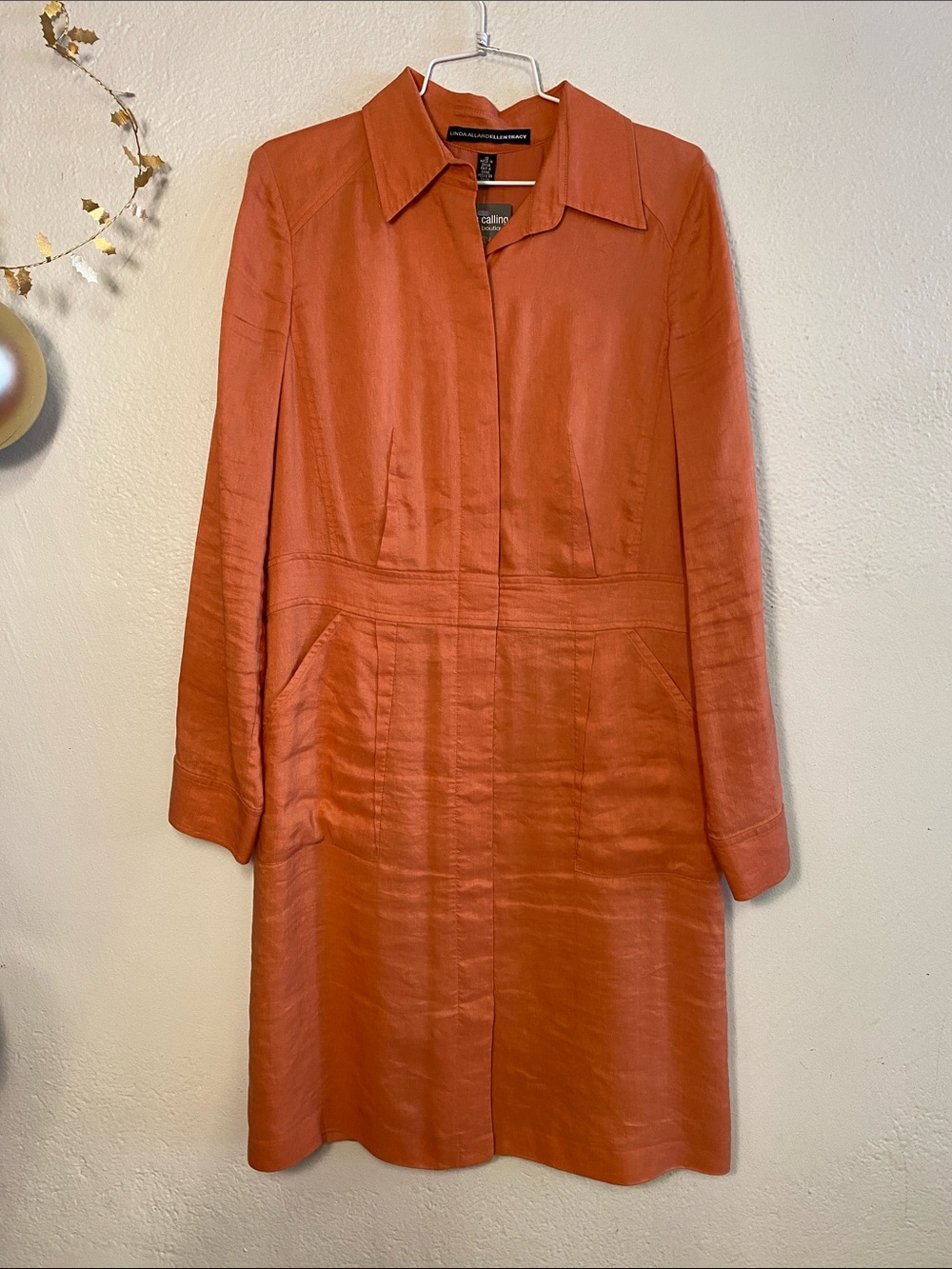 Linen / Silk Shirt Dress